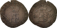 Belgien Double Denier Münze, Tournai, SS, Kupfer -