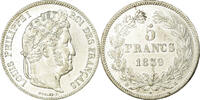 Frankreich 5 Francs Münze, Louis-Philippe, Bordeaux, VZ, Silber -