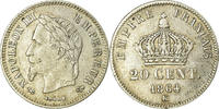 Frankreich 20 Centimes Münze, Napoleon III, Napoléon III, Bordeaux -