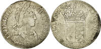 Frankreich Ecu Münze, Louis XIV, Écu de Béarn à la mèche longue -