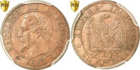 Frankreich Centime Münze, Napoleon III, Napoléon III, Paris, PCGS -