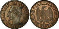 Frankreich Centime Münze, Napoleon III, Napoléon III, Bordeaux, SS+ -