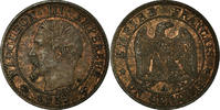 Frankreich Centime Münze, Napoleon III, Napoléon III, Paris, SS+ -