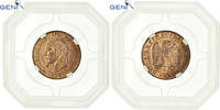 Frankreich 5 Centimes Münze, Napoléon III, Bordeaux, GENI, MS63RD -