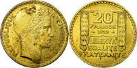 Frankreich 20 Francs Münze, Turin, ESSAI, VZ, Aluminum-Bronze, KM:E50 -