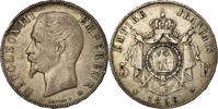 Frankreich 5 Francs Münze, Napoleon III, Napoléon III, Strasbourg, S+ -
