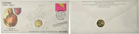Zypern 2 Euro Enveloppe philatélique numismatique, UNZ, Bi-Metallic -