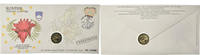 Slowenien 2 Euro Enveloppe philatélique numismatique, UNZ, Bi-Metallic -