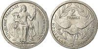 Neukaledonien 2 Francs Münze, Paris, VZ+, Aluminium, KM:3 -