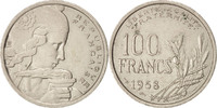 Frankreich 100 Francs Münze, Cochet, SS, Copper-nickel, KM:919.1 -