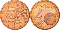 Frankreich 2 Euro Cent Proof / BE, STGL, Copper Plated Steel, KM:1283 -