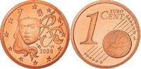 Frankreich Euro Cent Proof / BE, STGL, Copper Plated Steel, KM:1282 -