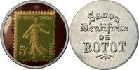 Frankreich 5 Centimes Münze, Savon Dentifrice de Botot, Timbre-Monnaie, VZ -