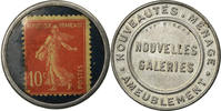 Frankreich 10 Centimes Münze, Nouvelles Galeries, Ameublement -