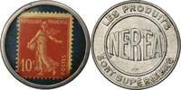 Frankreich 10 Centimes Münze, Les Produits NEREA, Timbre-Monnaie, VZ -