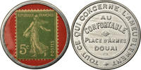 Frankreich 5 Centimes Münze, Au Confortable, Douai, Timbre-Monnaie, VZ -