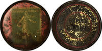 Frankreich 5 Centimes Münze, Bassez Grenier, Grains Fourrages -