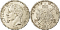 Frankreich 5 Francs Napoleon III, Paris, Silber, NGC, UNZ, Gadoury:739 -