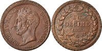Monaco Decime Münze, Honore V, SS, Kupfer, KM:97.1, Gadoury:105 -