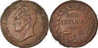 Monaco 5 Centimes, Cinq Münze, Honore V, SS, Kupfer, KM:95.2a -