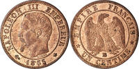 Frankreich Centime Münze, Napoleon III, Napoléon III, Strasbourg, UNZ -