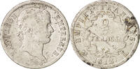 Frankreich 2 Francs Münze, Napoléon I, Bayonne, S, Silber, KM:693.9 -