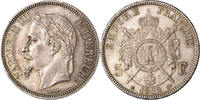 Frankreich 5 Francs Napoleon III, Paris, Silber, NGC -