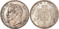 Frankreich 5 Francs Napoleon III, Paris, Petit A, Silber, NGC -