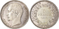 Frankreich 5 Francs Louis-Napoléon Bonaparte, Paris, Pattern, Silber -