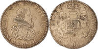 Spanische Niederlande 2 Ducaton Philip IV, Antwerpen, Silber, S+ -