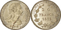 Frankreich 20 Francs Münze, Concours Montagny, ESSAI, SS, Tin -
