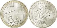 Frankreich 100 Francs Münze, STGL, Silber, KM:1023, Gadoury:C39 -