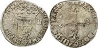 Frankreich 1/4 Ecu Münze, Louis XIII, 1/4 Écu à la croix, Angers, S+ -