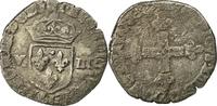 Frankreich 1/8 Ecu Münze, Louis XIII, Bayonne, S, Silber, Gadoury:23 -