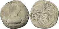 Frankreich Teston Münze, Charles IX, La Rochelle, SGE+, Silber, Sombart:4602 -