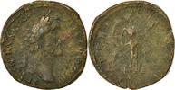 Sesterz Münze, Antoninus Pius, Rome, S, Kupfer, RIC:717b -