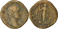 Sesterz Münze, Antoninus Pius, Rome, S+, Bronze, RIC:980 -