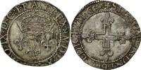 Frankreich Double Sol Parisis Münze, Charles IX, Bordeaux, SS, Silber -