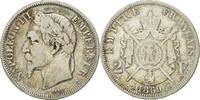 Frankreich 2 Francs Münze, Napoleon III, Napoléon III, Paris, S -