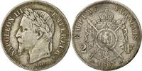 Frankreich 2 Francs Münze, Napoleon III, Napoléon III, Bordeaux, SS -