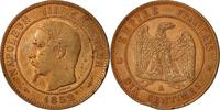Frankreich 10 Centimes Münze, Napoleon III, Napoléon III, Paris, SS+ -
