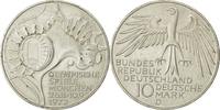 Bundesrepublik Deutschland 10 Mark Münze, Munich, UNZ, Silber, KM:133 -
