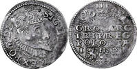 Polen 3 Grosze Sigismund III, Poznan, Silber, SS -