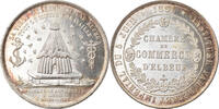 Frankreich Medaille 1861 Chambre de Commerce dElbeuf, Lecomte, VZ+, Silber
