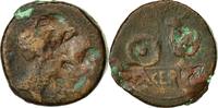 Semis Münze, Spain, Gnaeus Statius Libo, SGE, Kupfer, RPC:483 -