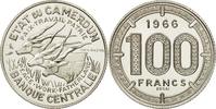 Kamerun 100 Francs Münze, Paris, ESSAI, STGL, Nickel, KM:E11 -