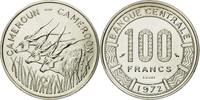 Kamerun 100 Francs Münze, Paris, ESSAI, UNZ+, Nickel, KM:E15 -