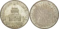 Frankreich 100 Francs Münze, Panthéon, Paris, VZ+, Silber, KM:951.1 -