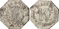 Frankreich 10 Centimes Münze, SS+, Iron, Elie:10.2 -
