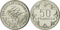 Zentralafrikanische Staaten 50 Francs Münze, Paris, ESSAI, STGL -